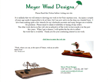 Tablet Screenshot of meyerwooddesigns.com